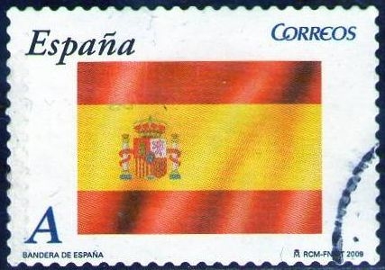 z vendido España 2009 4446 Sello º Banderas y Mapas Bandera Timbre Espagne Spain Spagna